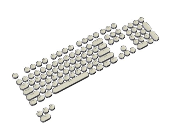 Punk Electroplated Round Keycap